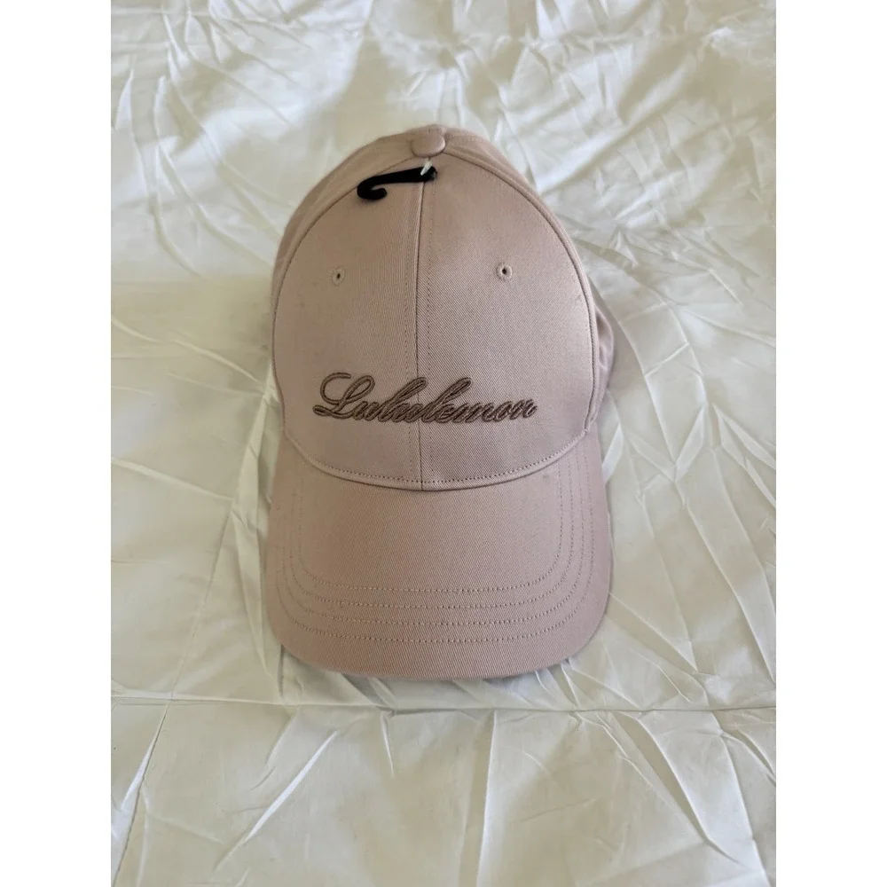 New Lululemon Unisex Classic Ball Cap Pink Sz L/XL Adjustable Soft Hat Logo - Picture 4 of 6